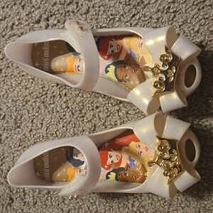 Mini Melissa + Disney Ultragirl Princess Peep Toe With Crowns